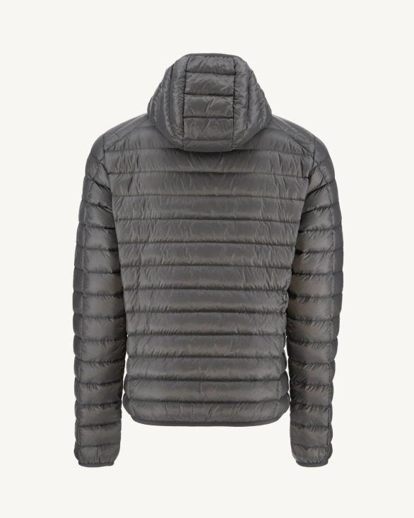 Jott UK Lightweight Hooded Down Jacket Anthracite Nico