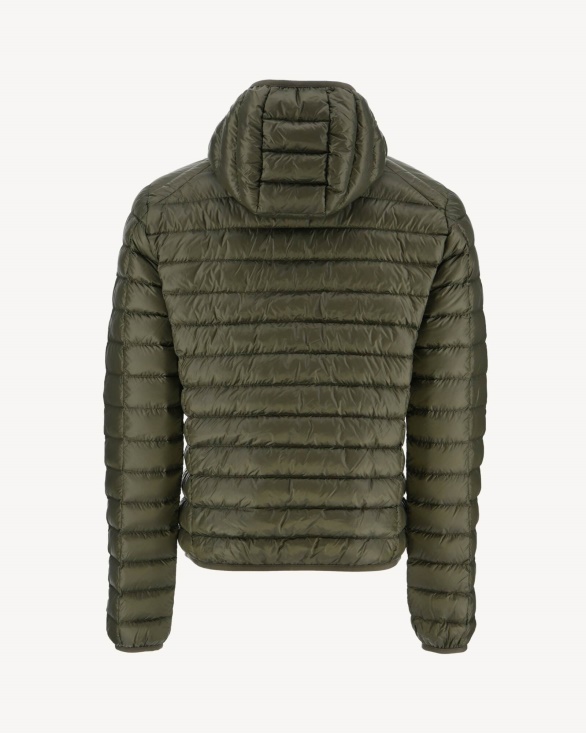 Lightweight Hooded Down Jacket Army Nico Jott UK