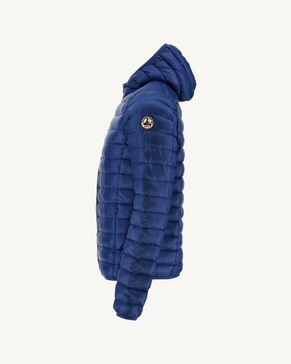Lightweight Hooded Down Jacket Dark Denim Nico Jott UK