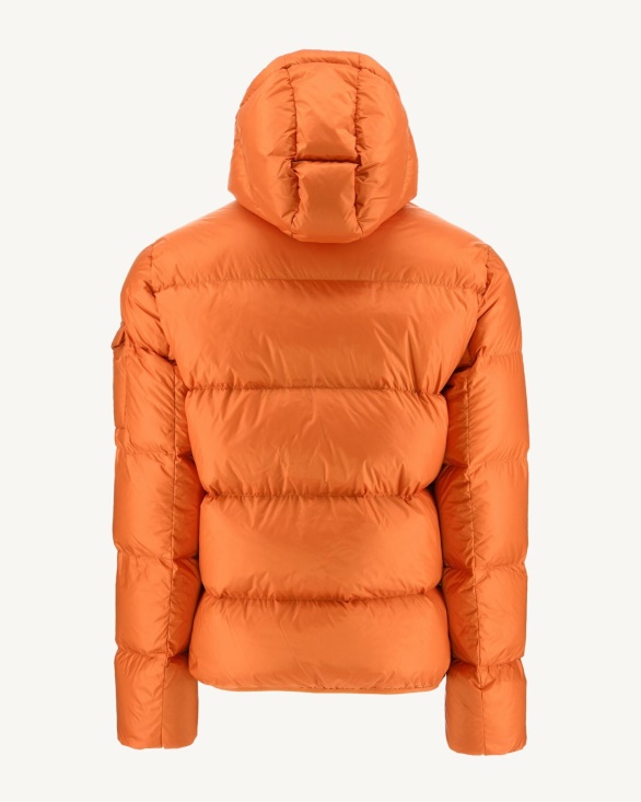 Orange Extreme Cold Hooded Down Jacket Java Jott UK