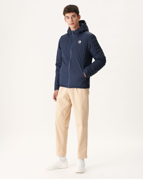 Jott UK Marine Reversible Hooded Puffer Jacket Bergen
