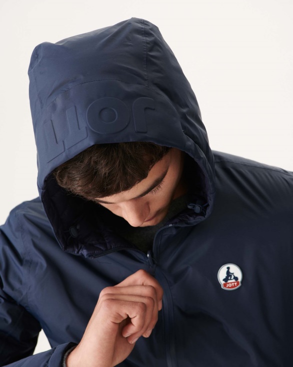 Jott UK Marine Reversible Hooded Puffer Jacket Bergen