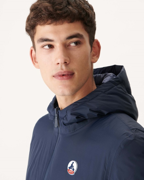 Jott UK Marine Reversible Hooded Puffer Jacket Bergen