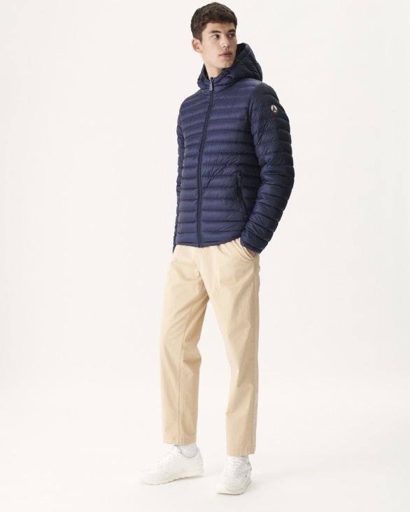 Jott UK Marine Reversible Hooded Puffer Jacket Bergen