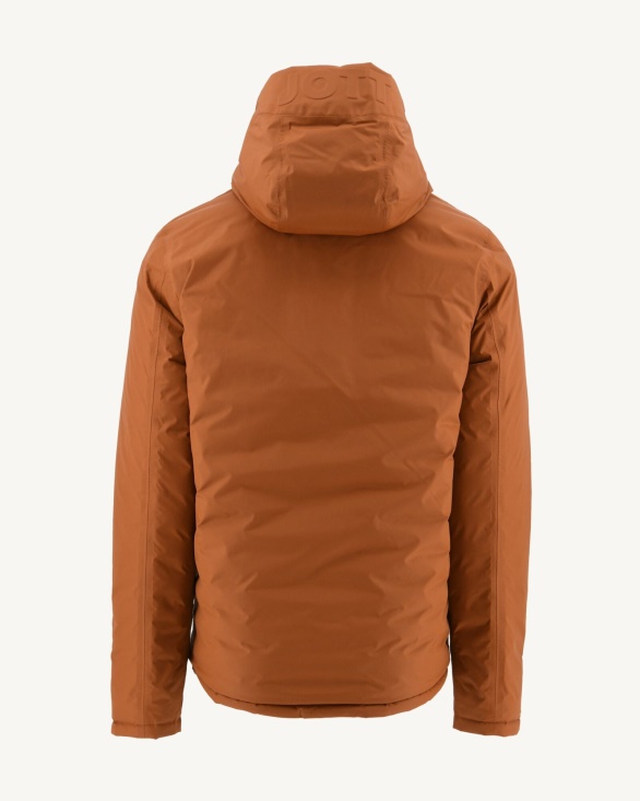 Caramel/Moutarde Reversible Hooded Puffer Jacket Bergen Jott UK