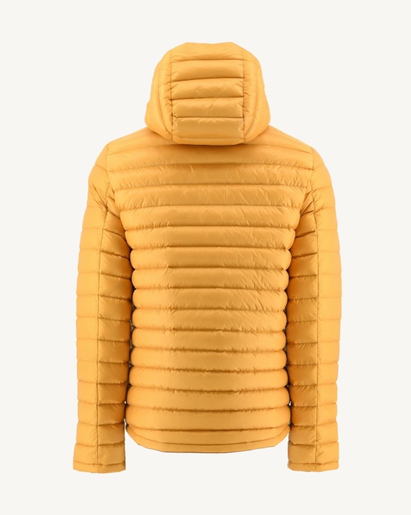 Caramel/Moutarde Reversible Hooded Puffer Jacket Bergen Jott UK