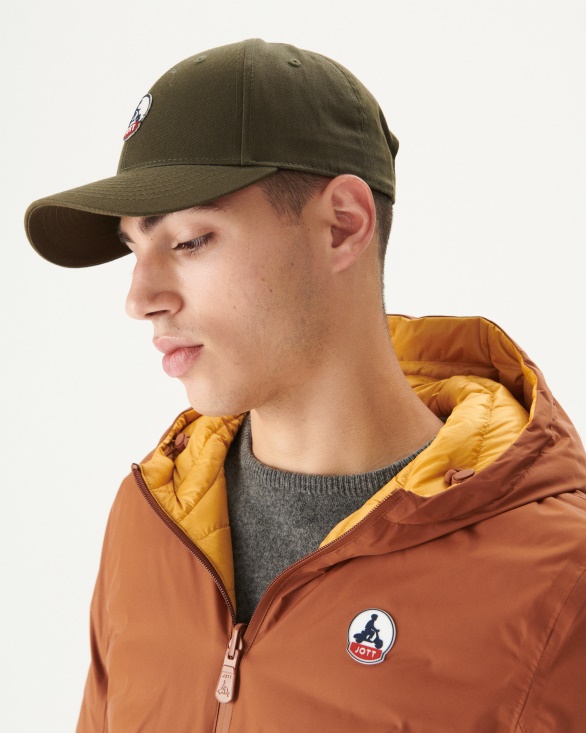 Caramel/Moutarde Reversible Hooded Puffer Jacket Bergen Jott UK