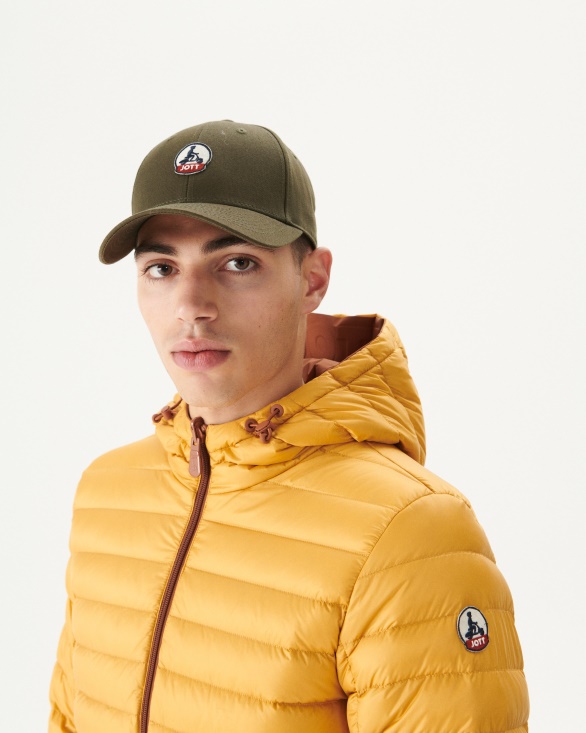 Caramel/Moutarde Reversible Hooded Puffer Jacket Bergen Jott UK