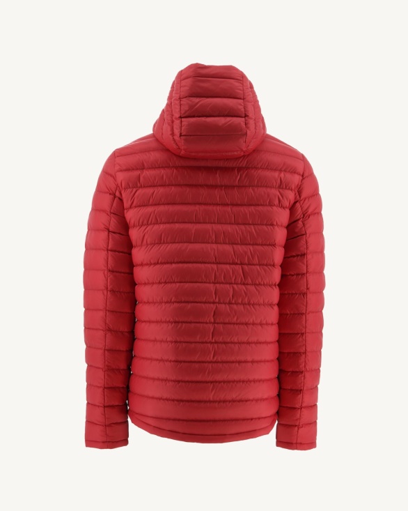 Jott UK Marine/Rouge Reversible Hooded Puffer Jacket Bergen