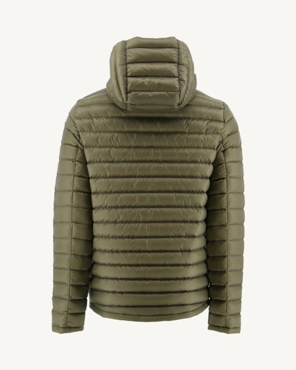 Sauge/Army Reversible Hooded Puffer Jacket Bergen Jott UK
