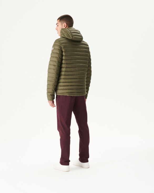Sauge/Army Reversible Hooded Puffer Jacket Bergen Jott UK