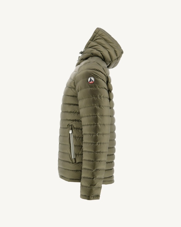 Sauge/Army Reversible Hooded Puffer Jacket Bergen Jott UK