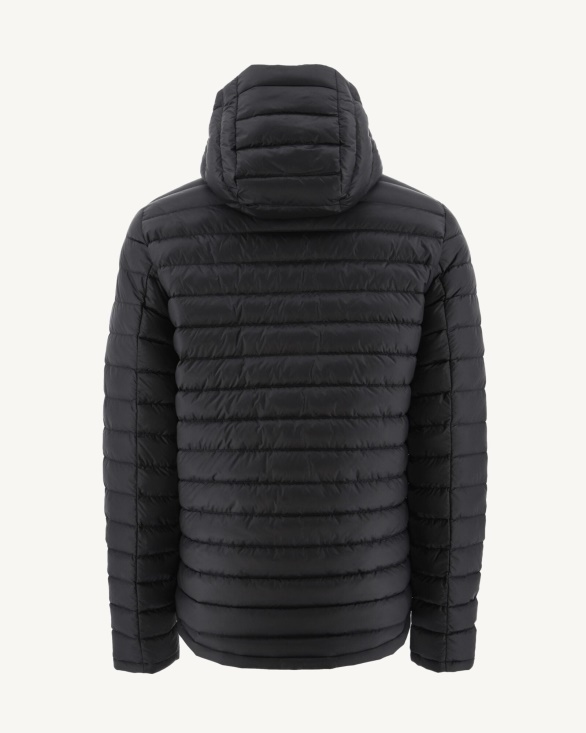 Jott UK Print Militaire/Noir Reversible Hooded Puffer Jacket Bergen