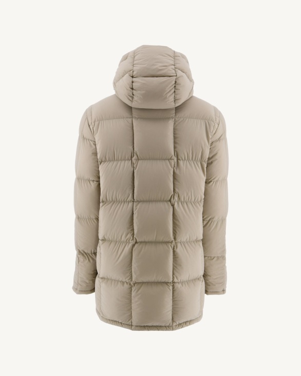 Jott UK Army/Beige Extreme Cold Reversible Hooded Down Jacket Toronto