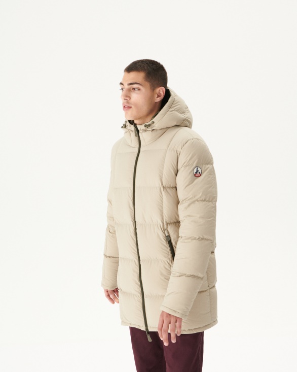 Jott UK Army/Beige Extreme Cold Reversible Hooded Down Jacket Toronto