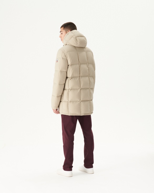 Jott UK Army/Beige Extreme Cold Reversible Hooded Down Jacket Toronto