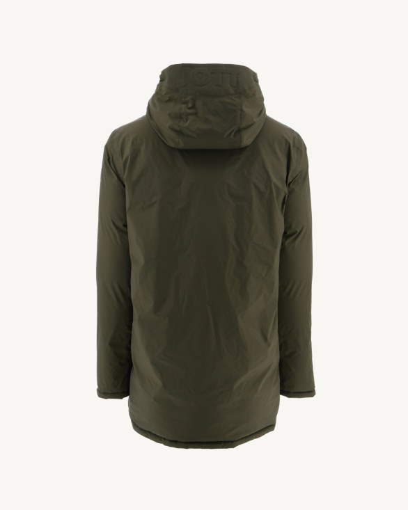 Jott UK Army/Beige Extreme Cold Reversible Hooded Down Jacket Toronto