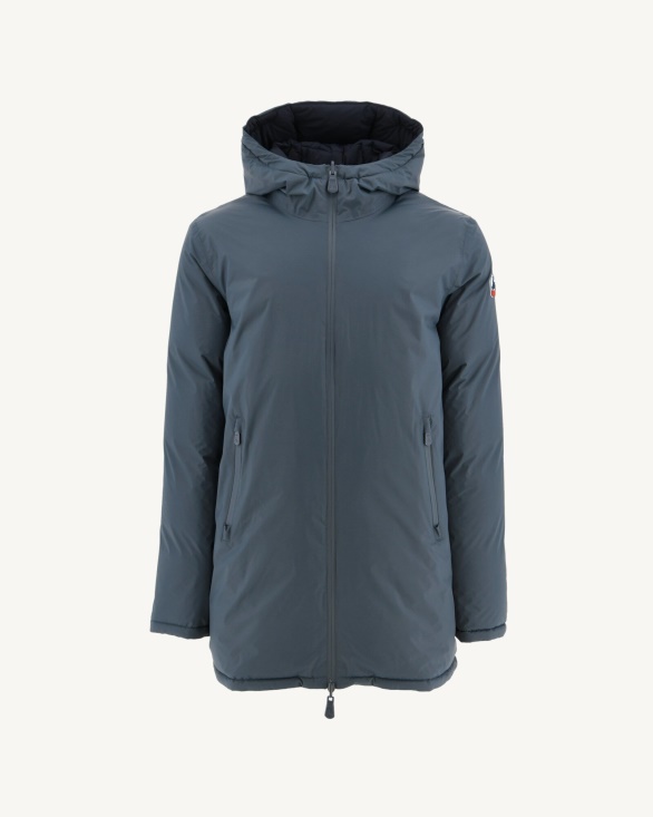 Blue/Marine Extreme Cold Reversible Hooded Down Jacket Toronto Jott UK