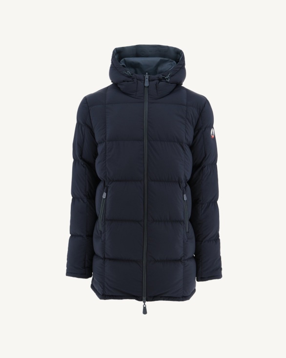 Blue/Marine Extreme Cold Reversible Hooded Down Jacket Toronto Jott UK
