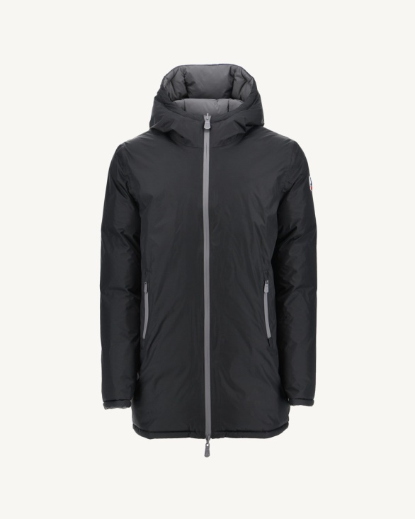 Jott UK Noir/Anthracite Extreme Cold Reversible Hooded Down Jacket Toronto