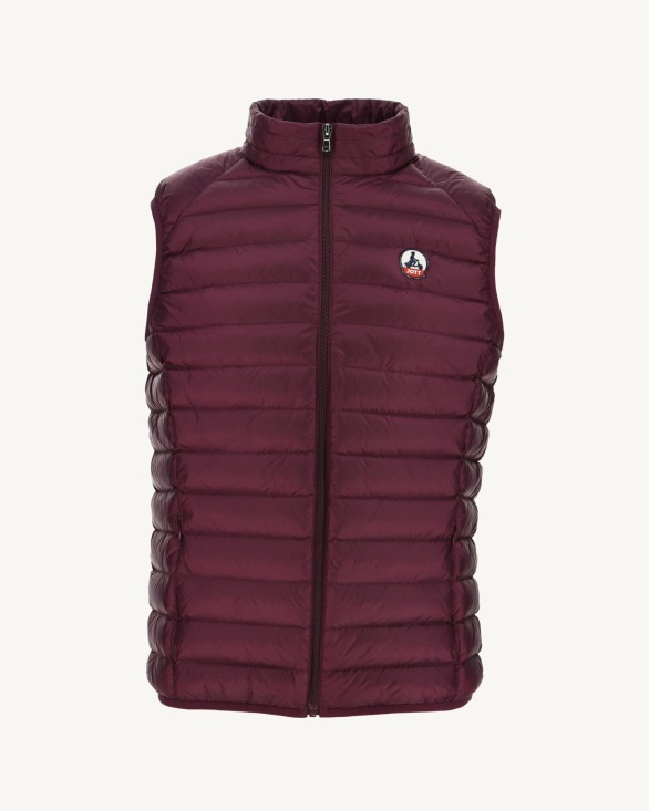 Jott UK Sleeveless Down Jacket Aubergine Tom