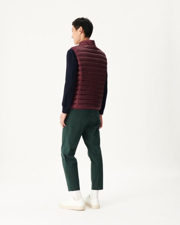 Jott UK Sleeveless Down Jacket Aubergine Tom
