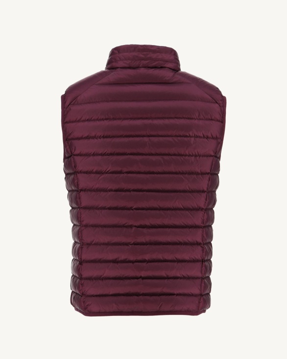 Jott UK Sleeveless Down Jacket Aubergine Tom