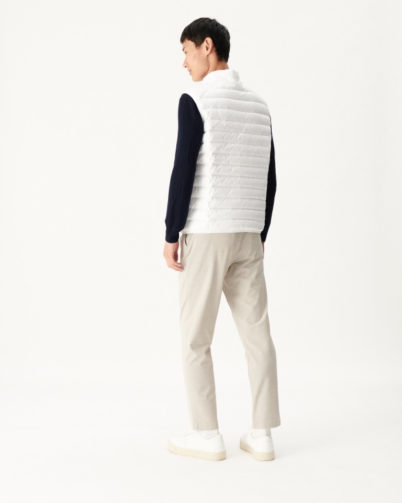 Jott UK Sleeveless Down Jacket Blanc Tom