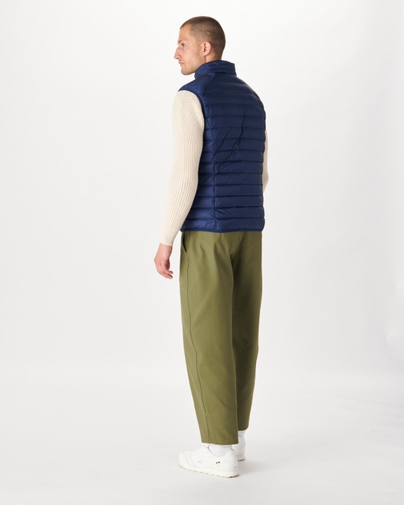 Sleeveless Down Jacket Blue Abysse Tom Jott UK