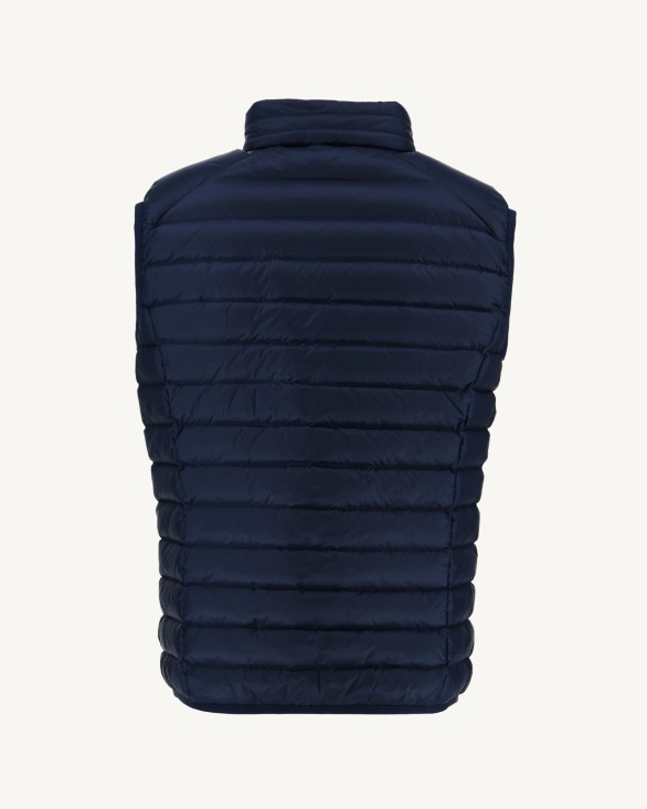 Sleeveless Down Jacket Blue Abysse Tom Jott UK