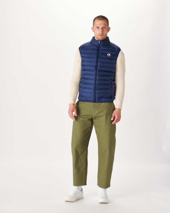 Sleeveless Down Jacket Blue Abysse Tom Jott UK