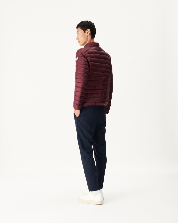 Lightweight Down Jacket Aubergine Mat Jott UK