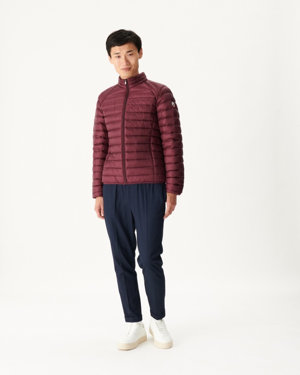 Lightweight Down Jacket Aubergine Mat Jott UK