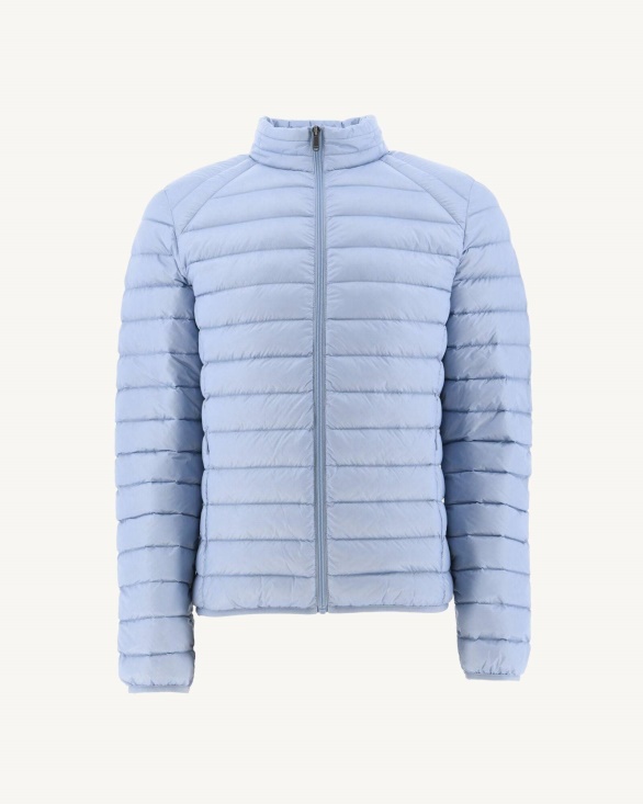Soft Blue Lightweight Down Jacket Mat Jott UK