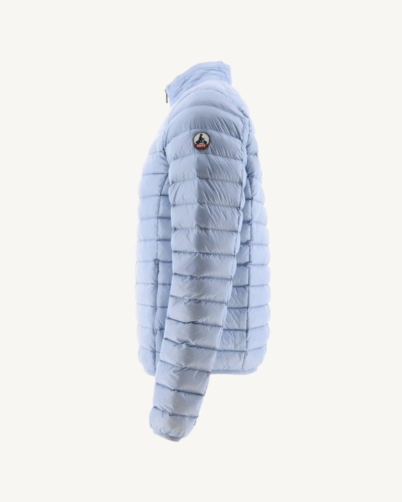 Soft Blue Lightweight Down Jacket Mat Jott UK