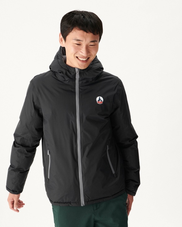 Jott UK Noir/Anthracite Extreme Cold Hooded Reversible Down Jacket Aspen