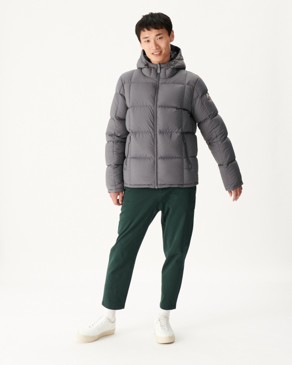 Jott UK Noir/Anthracite Extreme Cold Hooded Reversible Down Jacket Aspen