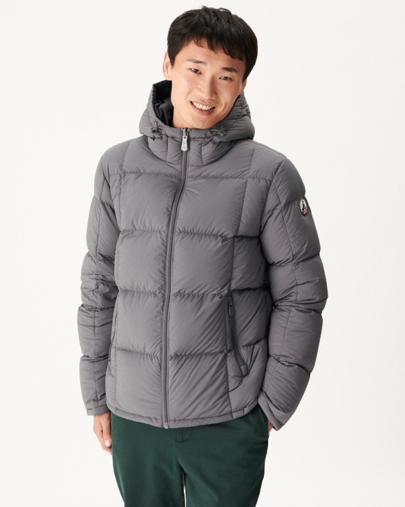 Jott UK Noir/Anthracite Extreme Cold Hooded Reversible Down Jacket Aspen