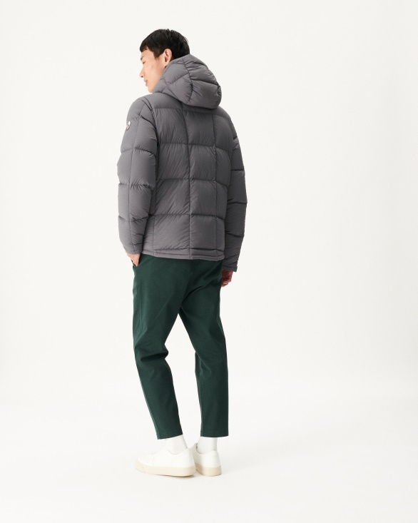 Jott UK Noir/Anthracite Extreme Cold Hooded Reversible Down Jacket Aspen
