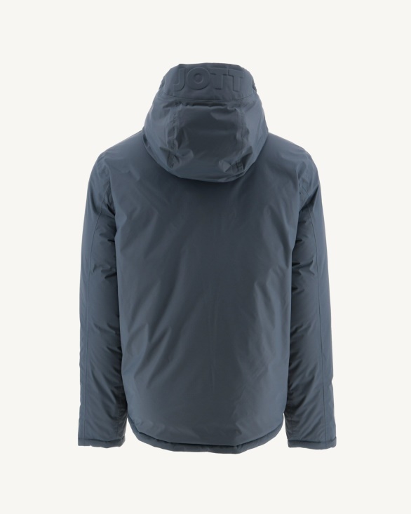 Blue/Marine Extreme Cold Hooded Reversible Down Jacket Aspen Jott UK