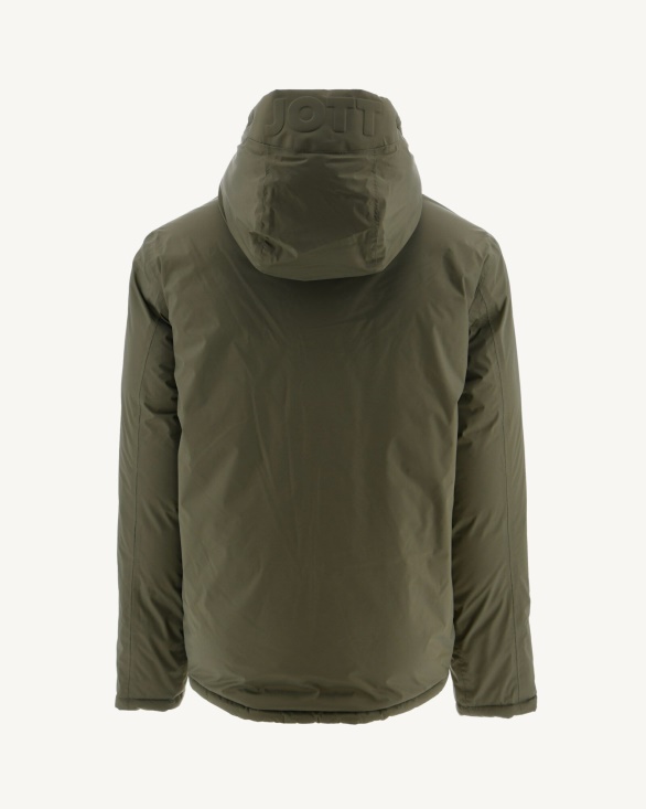 Jott UK Army/Sauge Extreme Cold Hooded Reversible Down Jacket Jacket Aspen