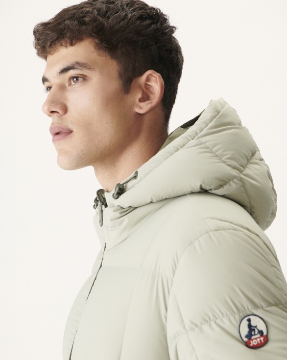 Jott UK Army/Sauge Extreme Cold Hooded Reversible Down Jacket Jacket Aspen