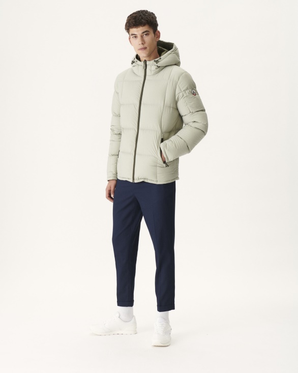 Jott UK Army/Sauge Extreme Cold Hooded Reversible Down Jacket Jacket Aspen