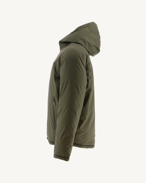 Jott UK Army/Sauge Extreme Cold Hooded Reversible Down Jacket Jacket Aspen