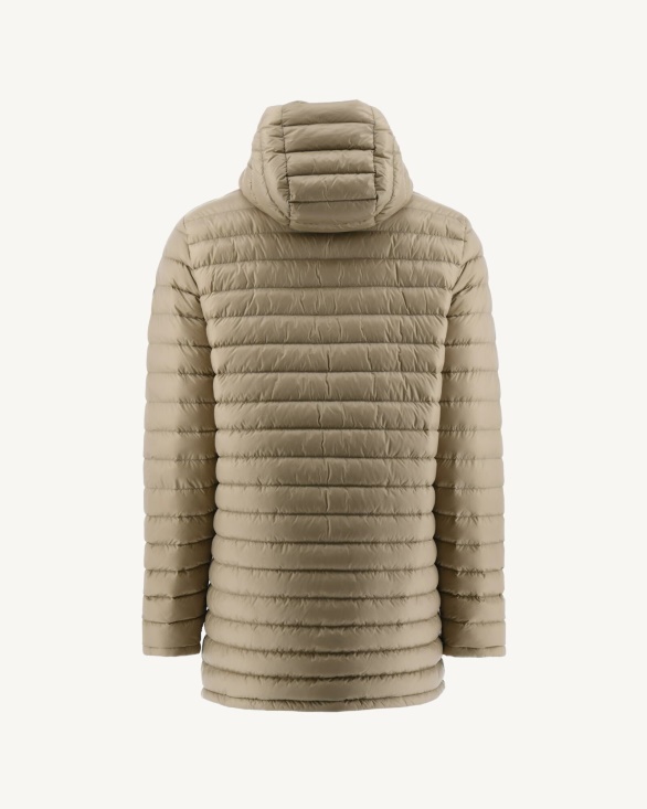 Army/Beige Reversible Light Puffer Jacket Amsterdam Jott UK