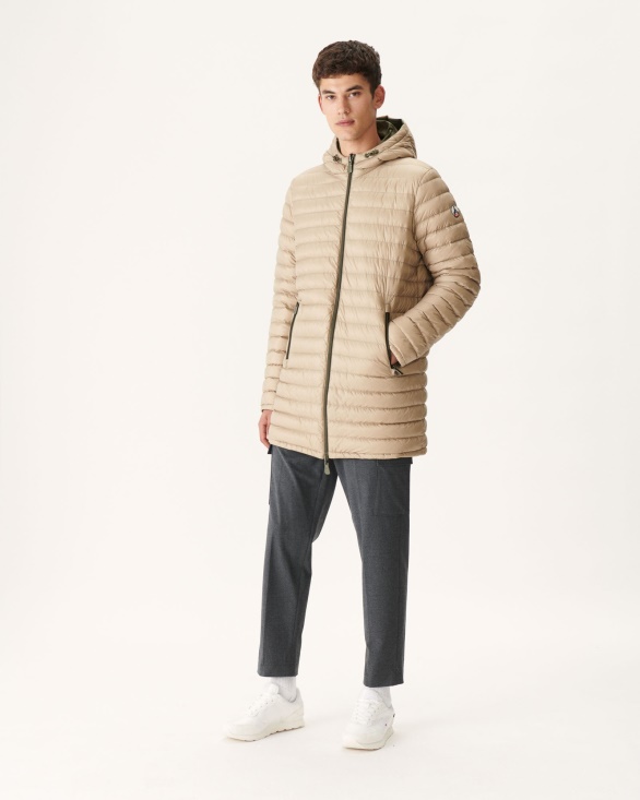 Army/Beige Reversible Light Puffer Jacket Amsterdam Jott UK