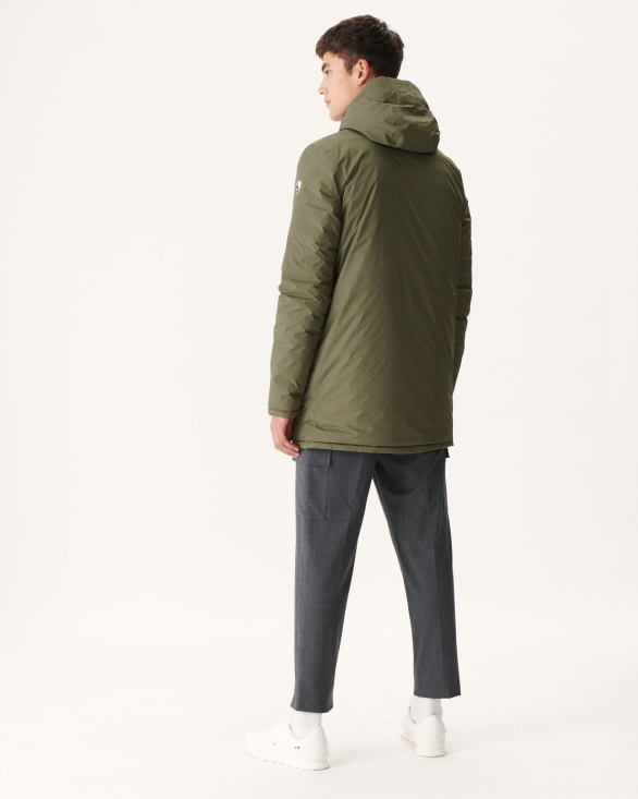 Army/Beige Reversible Light Puffer Jacket Amsterdam Jott UK