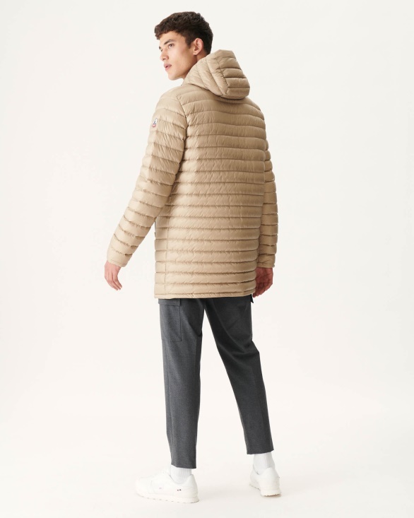 Army/Beige Reversible Light Puffer Jacket Amsterdam Jott UK