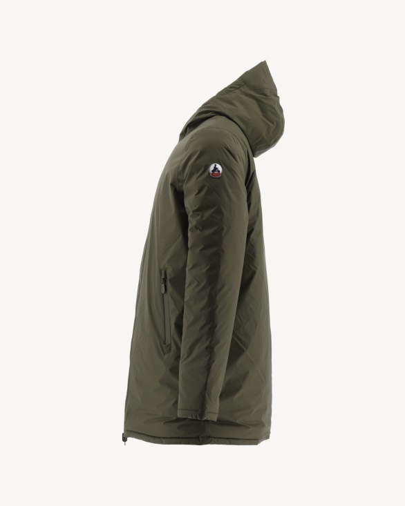 Army/Beige Reversible Light Puffer Jacket Amsterdam Jott UK