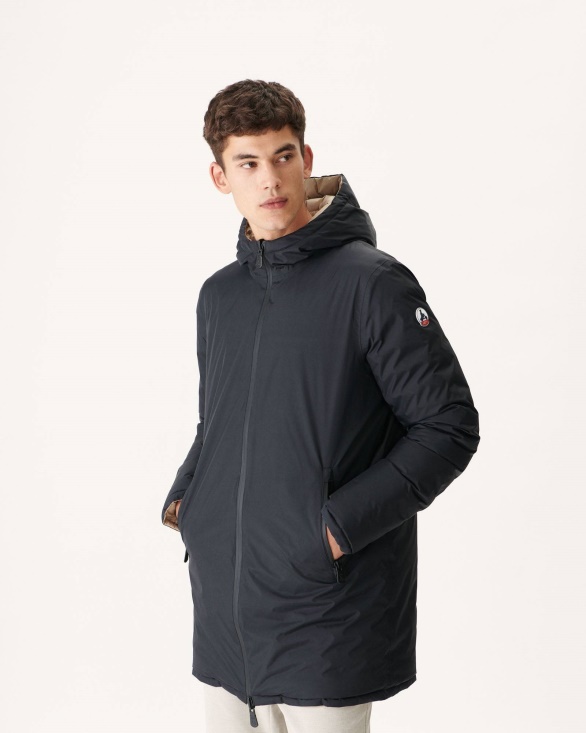 Jott UK Noir/Beige Reversible Light Puffer Jacket Amsterdam